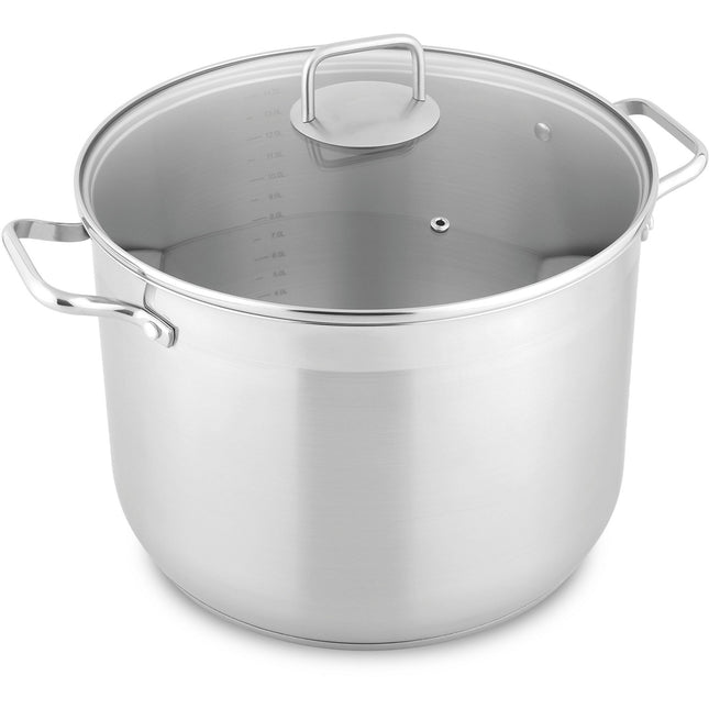 Faitout ESSENTIELB 30 inox avec couvercle