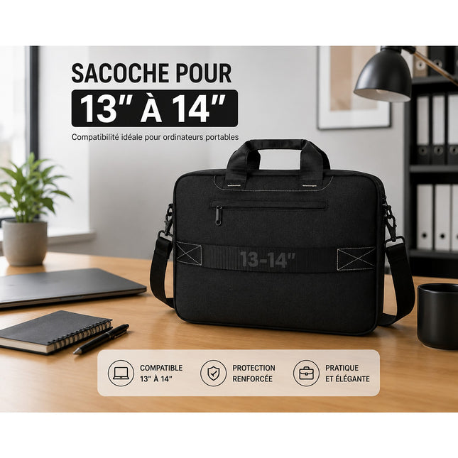 Sacoche ESSENTIELB ECO Urban 13''-14'' noire