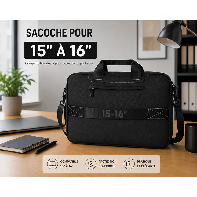 Sacoche ESSENTIELB ECO Urban 15''-16'' noire