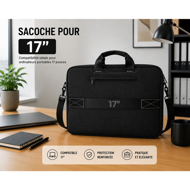 Sacoche ESSENTIELB ECO Urban 17''+ noire