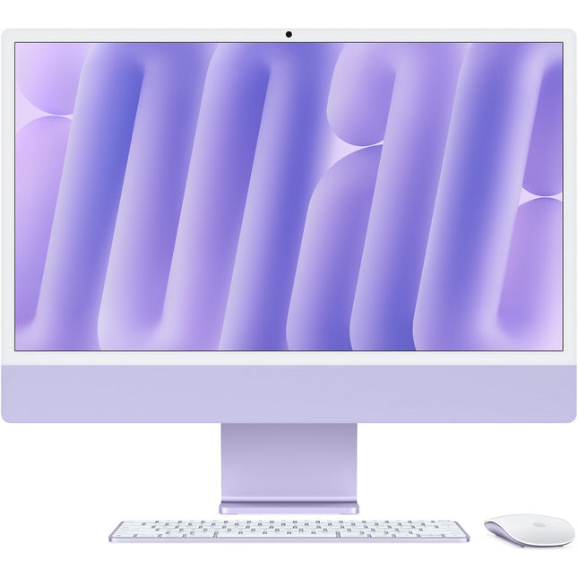 Ordinateur Apple IMAC 24" Ecran Retina 4,5K Puce M4 CPU 10 / GPU 10 coeurs Mémoire RAM 16Go Stockage 512Go SSD Mauve