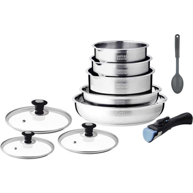 Batterie de cuisine ARTHUR MARTIN 10 pcs AM4485