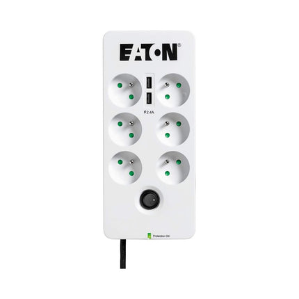 Parafoudre EATON 6 prises parafoudres + 2 usb