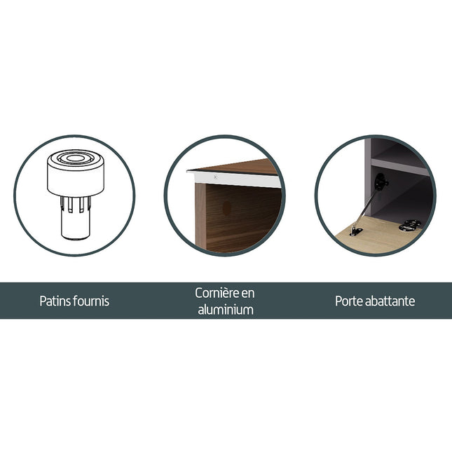 Meuble TV MELICONI PALU 160