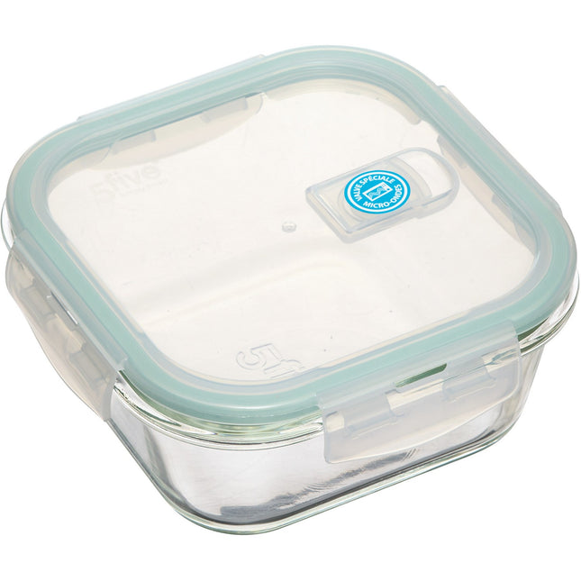 Boîte hermétique 5FIVE carrée Clipeat 0.8 l verre