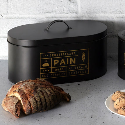 Boîte à pain COOK CONCEPT metal black mat m4