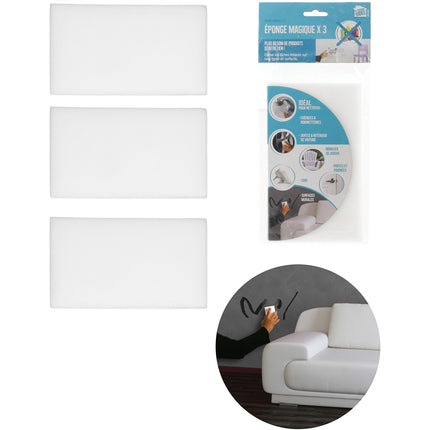 Eponge magique JE CHERCHE UNE IDEE ME2138 - lot de 3