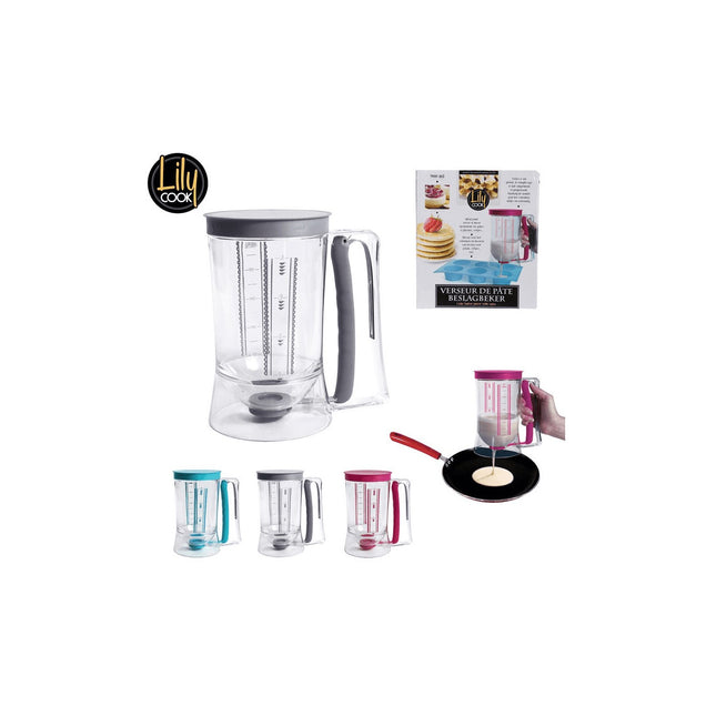 Verre doseur LILY COOK pate à piston 900ml