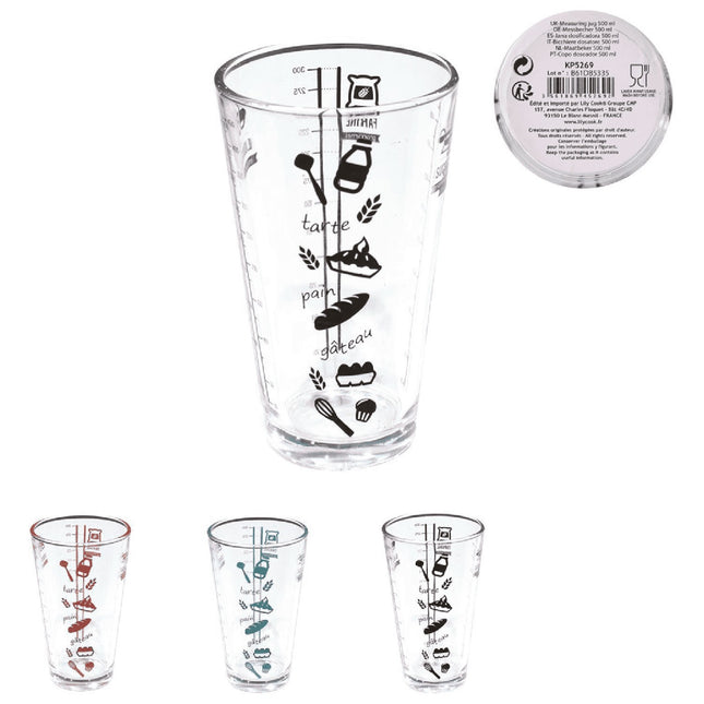Verre doseur LILY COOK 50cl verre m24