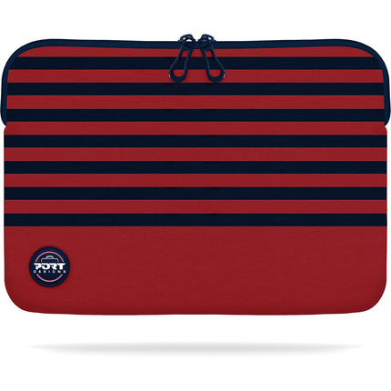 Housse PORT 13/14" Mémoire de forme Marinière rouge