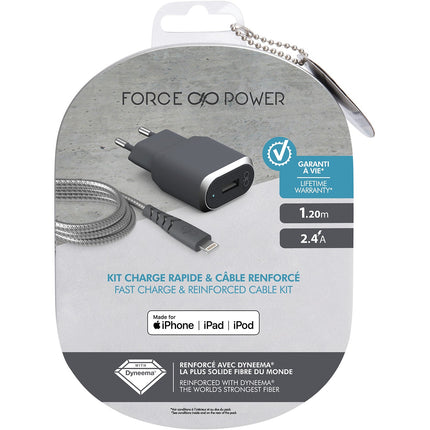 Chargeur secteu FORCE POWER Base de chargeur secteur + cable 2.4 A