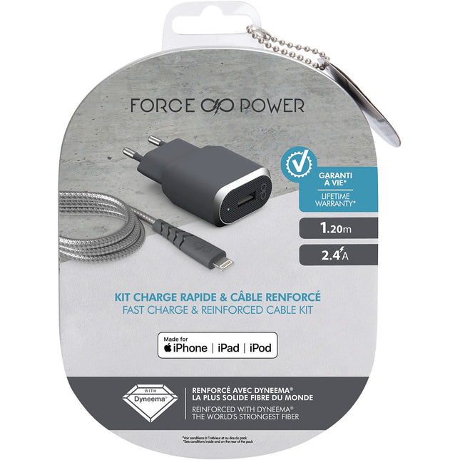 Chargeur secteu FORCE POWER Base de chargeur secteur + cable 2.4 A