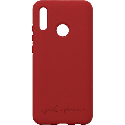 Coque JUST GREEN Huawei P Smart 2019 Bio rouge