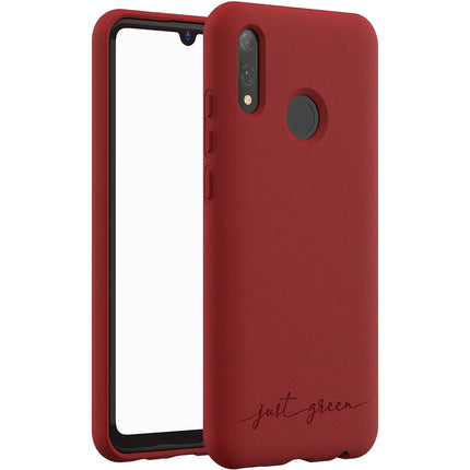Coque JUST GREEN Huawei P Smart 2019 Bio rouge