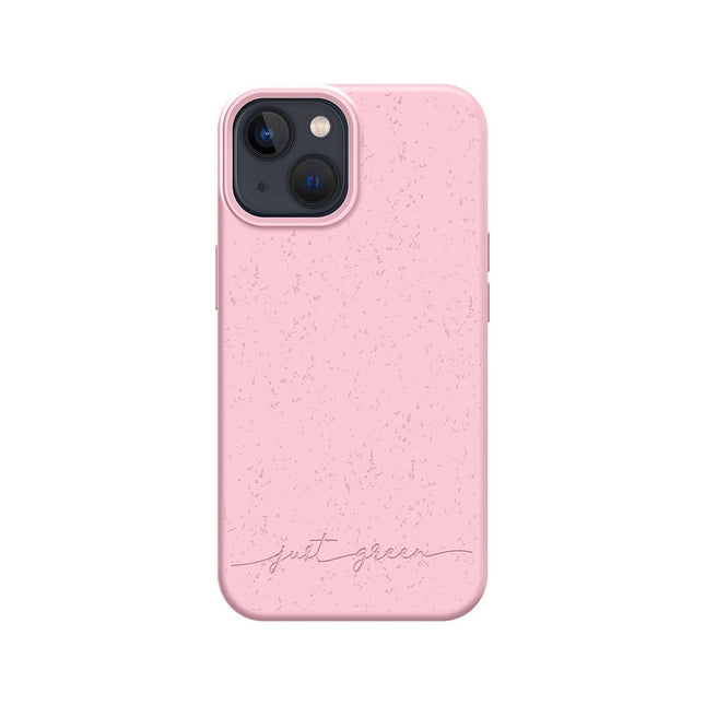 Coque JUST GREEN iPhone 13 mini Bio rose