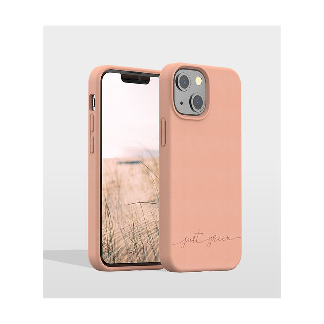 Coque JUST GREEN iPhone 13 mini Bio sable