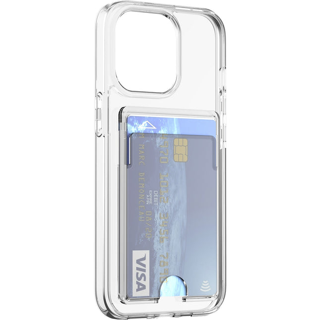 Coque BIGBEN CONNECTED iPhone 14 Pro transparent porte-cartes