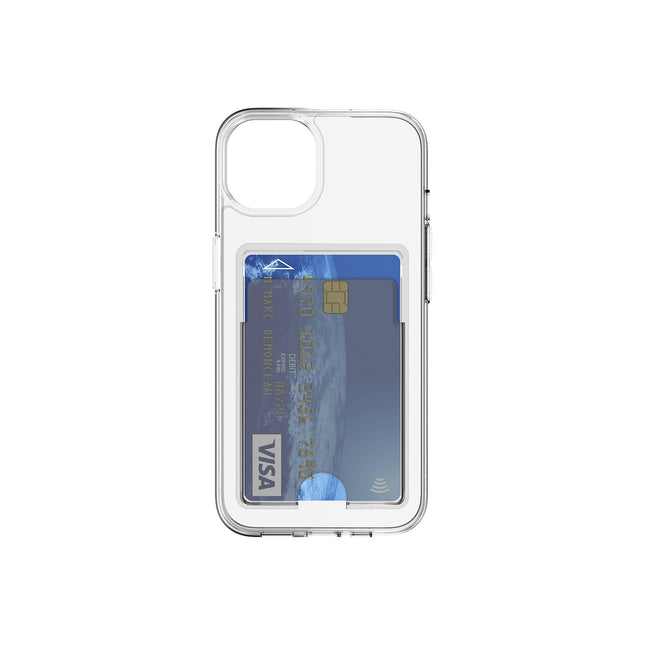 Coque BIGBEN CONNECTED iPhone 14 Plus transparent porte-cartes
