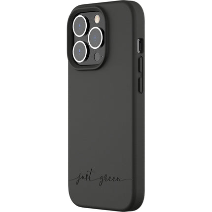 Coque JUST GREEN iPhone 14 Pro Bio noir