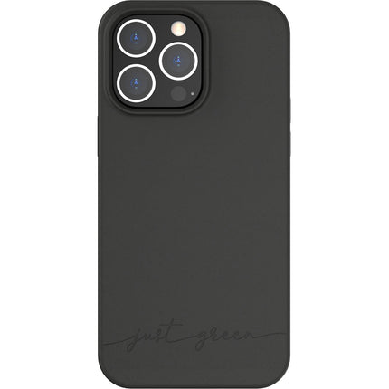 Coque JUST GREEN iPhone 14 Pro Max Bio noir