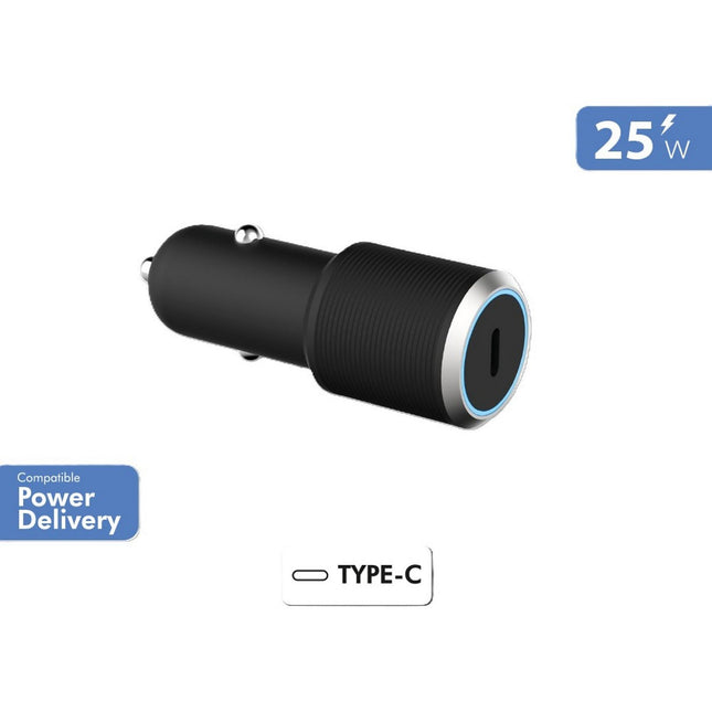 Chargeur allume cigare FORCE POWER 25W USB-C Noir allule cigare