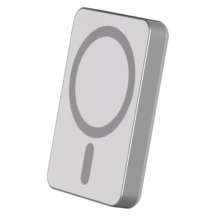 Batterie externe FORCE POWER 5000mAh MagSafe 15W argent