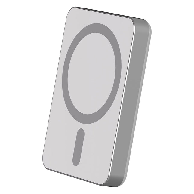 Batterie externe FORCE POWER 5000mAh MagSafe 15W argent
