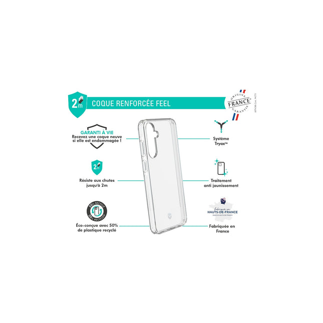Coque FORCE CASE Samsung A25 Transparente