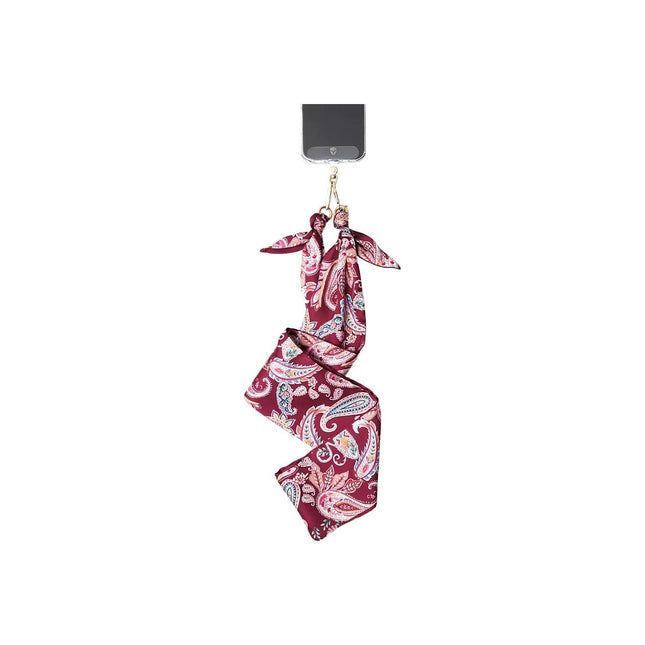 Cordon téléphone FORCE CASE Bandoulière bandana Bordeaux
