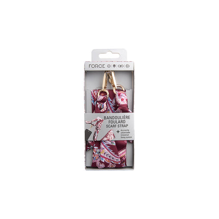 Cordon téléphone FORCE CASE Bandoulière bandana Bordeaux