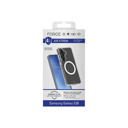 Coque FORCE CASE Air Xtrem Magnet S26 recyclé transparent