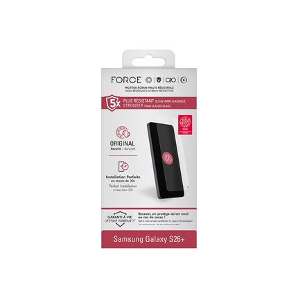Protège écran FORCE GLASS original pour S26+ GRS