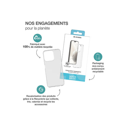 Coque BIGBEN CONNECTED silisoft transparente Honor 600 lite rec