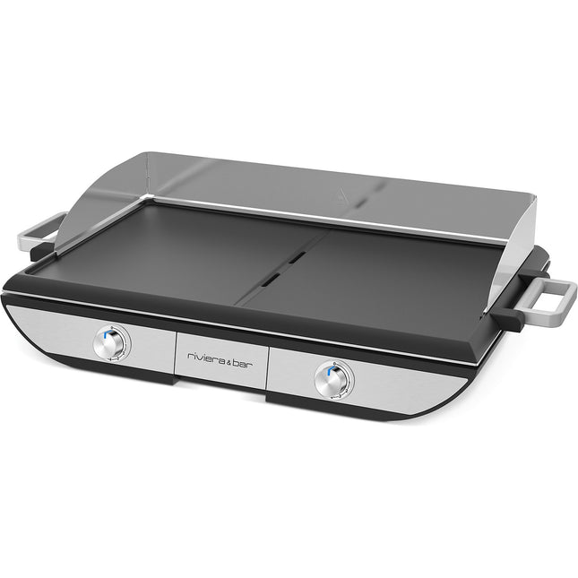 Plancha électrique RIVIERA ET BAR QPL 650 noir gris à poser, 50x30 cm
