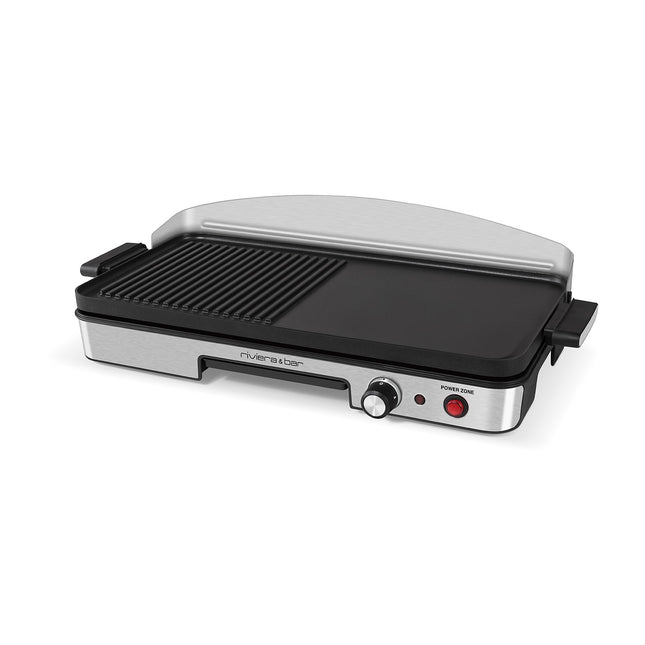 Plancha électrique RIVIERA ET BAR QPL365 Power Zone à poser, 50x25 cm