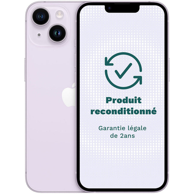 Smartphone APPLE iPhone 14 Mauve 128Go Excellent État