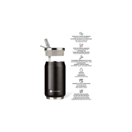 Mug isotherme LES ARTISTES Pull noir 280 ml