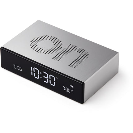 Réveil LEXON Flip Premium Rechargeable Aluminium