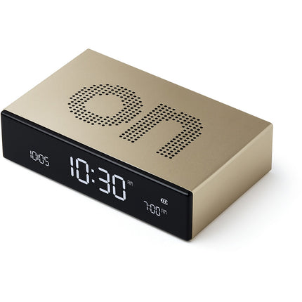 Réveil LEXON Flip Premium Rechargeable Aluminium