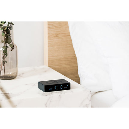 Réveil LEXON Flip Premium Rechargeable Aluminium