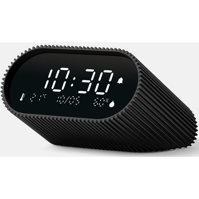 Réveil LEXON Ray Clock Thermomètre et Hygromètre Bleu