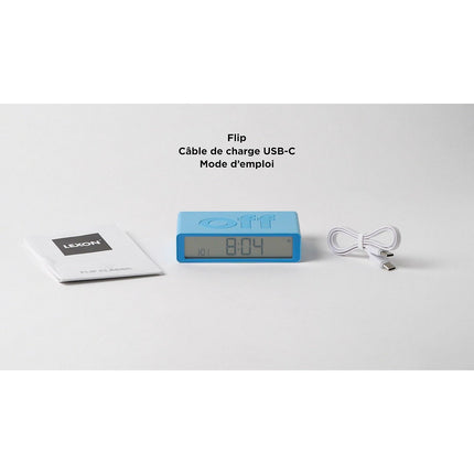 Réveil LEXON Flip Classic Rechargeable en USB-C
