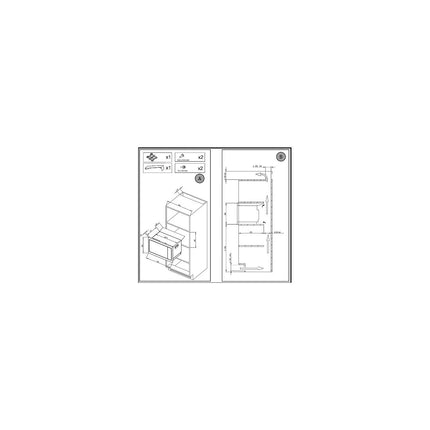 Micro ondes encastrable DE DIETRICH DME4310X Inox Stellaire
