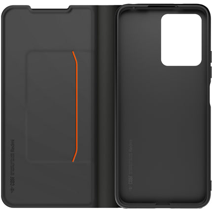 Etui avec cordon MADE FOR XIAOMI Redmi 13 4G folio noir + dragonne