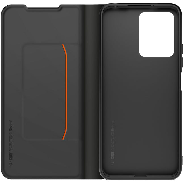 Etui avec cordon MADE FOR XIAOMI Redmi 13 4G folio noir + dragonne
