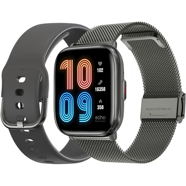 Montre connectée ECHO Rainbow Nano Metal Silicone + Milanais