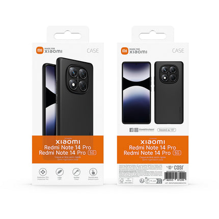 Coque XIAOMI Redmi Note 14 Pro 4G/5G Noir
