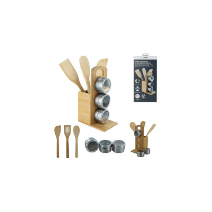 Set d'ustensiles de cuisine COOK CONCEPT set de 3 en bambou et porte epices