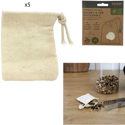 Kit thé matcha COOK CONCEPT réutilisables x5