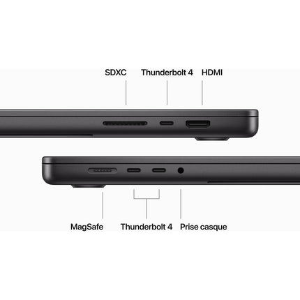 Ordinateur Apple MACBOOK Pro 16' M3 Max 36Go 1To 2023 Noir Reconditionné